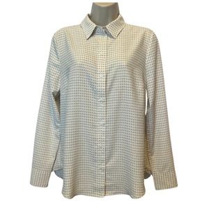 H&M Women’s Printed Button Down Collard Blouse